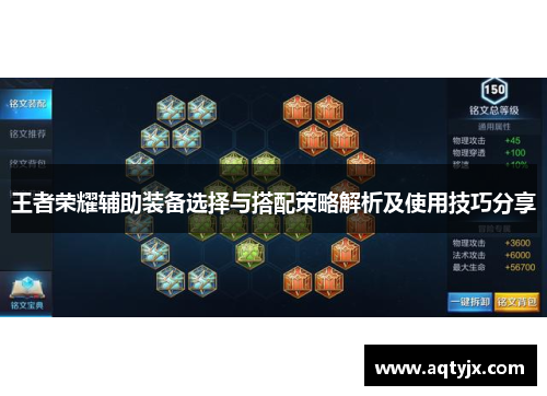 王者荣耀辅助装备选择与搭配策略解析及使用技巧分享